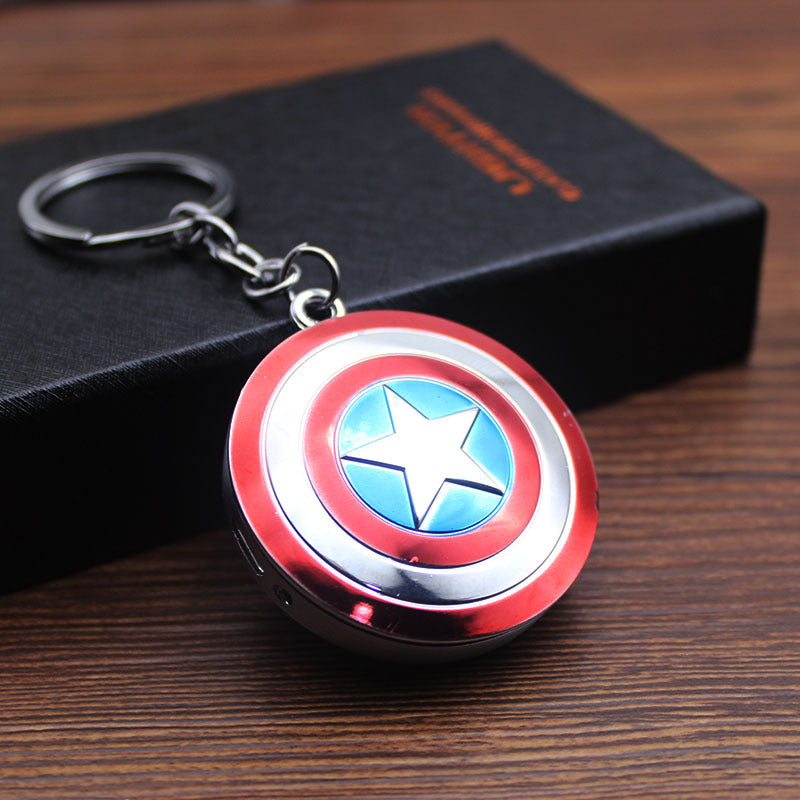 Iron Man Windproof Lighter Rechargeable Marvel Series Thor's Hammer Captain America