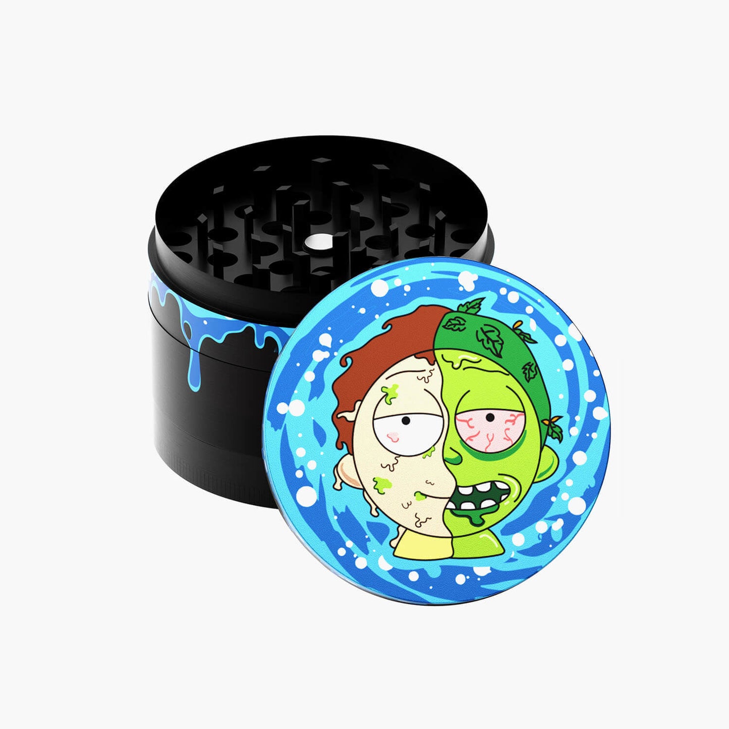 Wholesale Custom Cartoon Smoking Accessories 50mm 4 Pieces Zinc Portable Metal Herb Grinder Spice Grinder