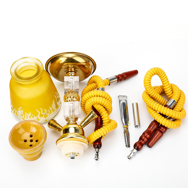 Gold Small Double Hookah