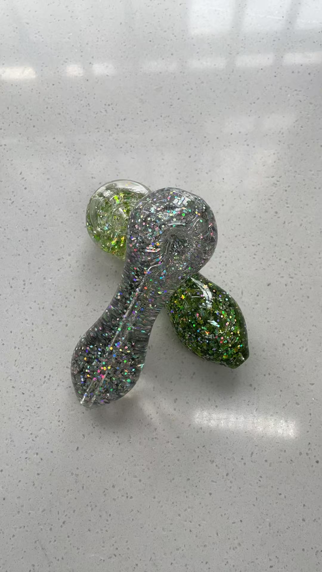 Five-pointed star glitter pipe