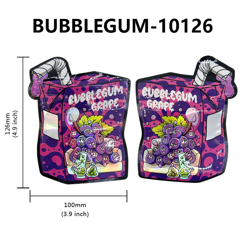 Unique Special Irregular Shaped 3.5g Smell Proof Die Cut Mylar Bags