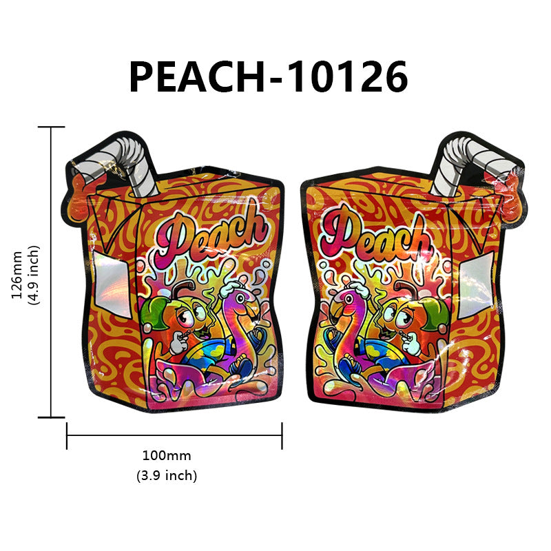 Unique Special Irregular Shaped 3.5g Smell Proof Die Cut Mylar Bags