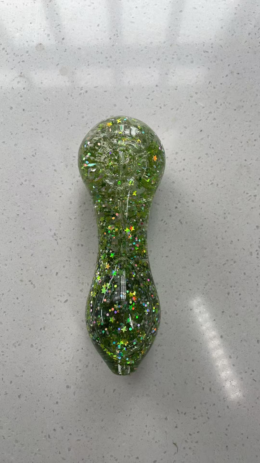 Five-pointed star glitter pipe