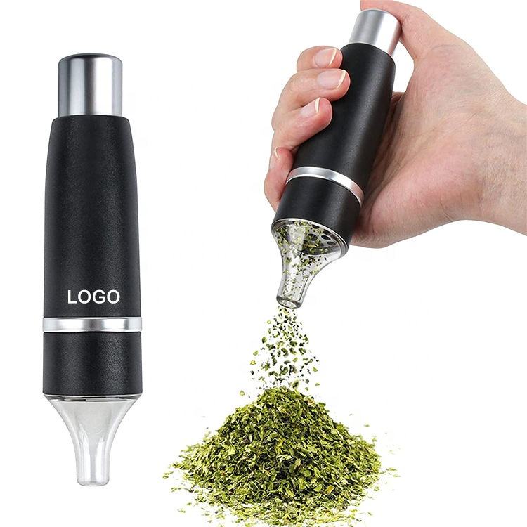 Manual Press Pen Smoke Grinders Detachable Cleaning Single Hand Flower Tobacco Grinder Supply